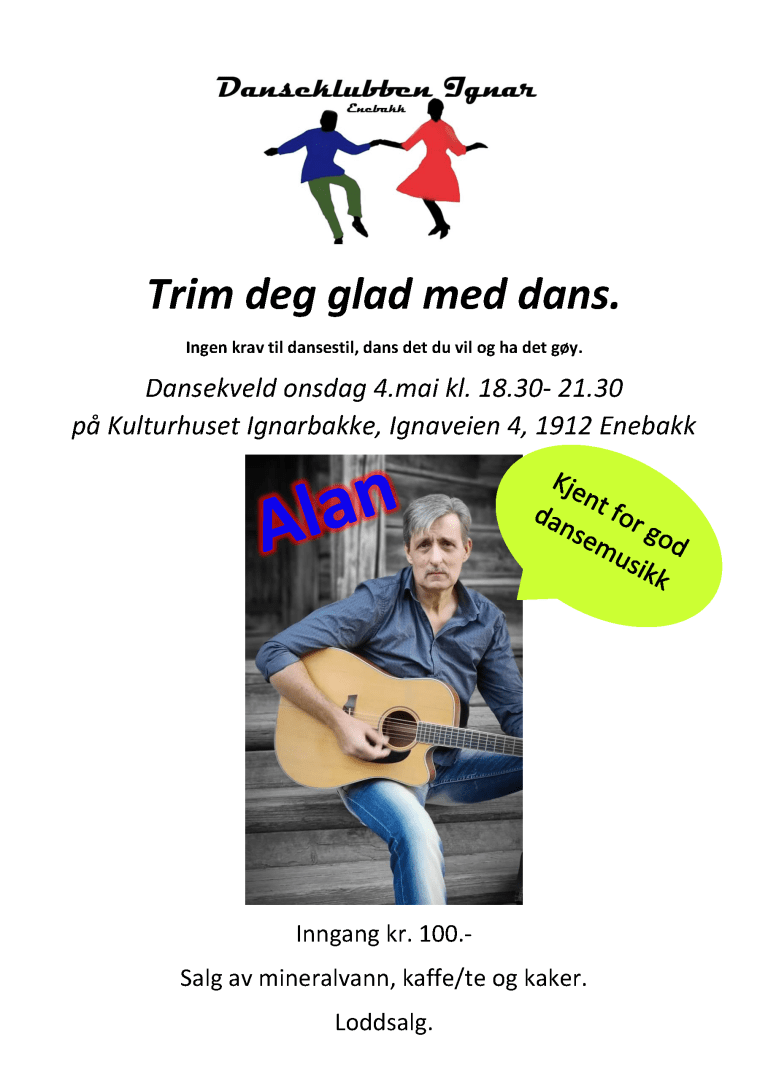Plakat Trim deg glad med dans Alan[57528]